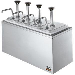 Дозатор для густых соусов настольный Server SB-4 83700 (BLACK KNOBS)
