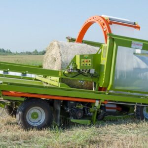 Скоростной упаковщик рулонов SW120 с гидравлическим приводом колёс