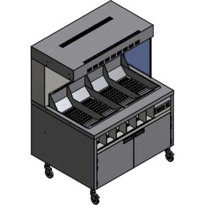 Станция хранения и фасовки картофеля фри Follett L1200 , 1200х950х1666 мм
